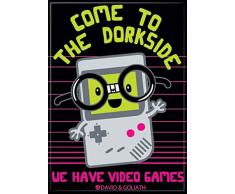 Ata Boy David und Goliath Come to The DORK Side 6,3 x 8,9 cm Magnet für Kühlschrank und Schließfächer