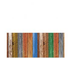 Laroom 14177 – Küche Teppich Bollato Frühstücksbrettchen aus Holz in Farben Breite 150 cm, Farbe Mehrfarbig