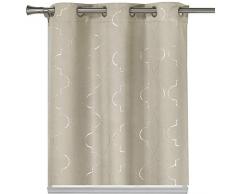 Homemaison Küchen-Vorhang und-Etagen, Blumenmuster, Mehrfarbig, 58x15 (1 29x36 (2 Pieces)