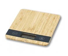 Lacor 61712 Personenwaage Bamboo, 21 x 18 x 2 cm, Edelstahl 18/10