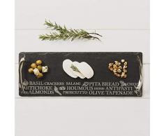 Just Slate JS/ST/APS/UB Serviertablett, klein, Schwarz