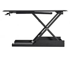 Mind Reader Mehrzweck-Schreibtisch für Zuhause, Büro, Computertisch, Sitz- und Stehpult