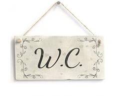 meijiafei Toilette – PVC Tür Schild/Plakette für WC Toilette oder Garderobe 25,4 x 12,7 cm