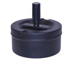 Visol Produkte vash229 Kreis Stash Aschenbecher, schwarz matt