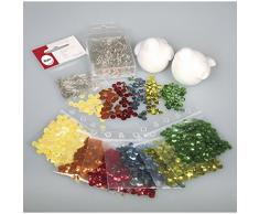 RAYHER 39248000, Pailletten Bastelset Vögel PiepundMatz, 2 Vögel, SB-Blisterbox