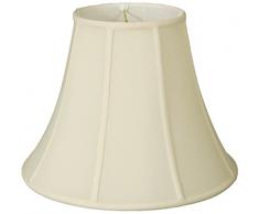 Royal Designs Lampenschirm, quadratisch, Glocke, eierschalenfarben, 8 x 16 x 12.625