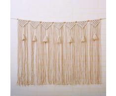 laddawan Makramee Wandbehang Wandteppich, groß, böhmische Wanddekoration für Hochzeit, Hintergrund, Fransen, Girlande, Banner, Schlafzimmer, Wohnzimmer, Galerie, Babyzimmer, Kinderzimmer, 101,6 cm L x 71,1 cm B Nr. 5