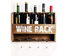Palais Essentials Casier a Vin Collection Weinregal aus Holz 20 X 13 Wooden Wine Shelf
