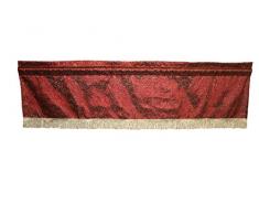 Violett Leinen Monte Carlo Rod Pocket Tailored Vorhang Querbehang, Burgund