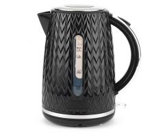 Progress, 1,7 Liter, schwarz EK3864PBLK-VDE Wasserkocher im Chevron-Design mit europäischem Stecker, 1,7 Liter Fassungsvermögen, 1,7 l