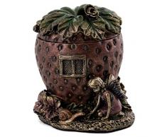 Studio Collection by Veronese Design Fairy House Schmuckkästchen, Feenhaus, Feen-Erdbeer-Design