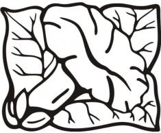 INDIGOS/Wandaufkleber-e183 hübsche Trompetenblume 96x77 cm- schwarz, Vinyl, 96 x 77 x 1 cm