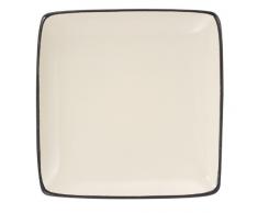 CUISINART cdst1-spw Melle (Collection Offene Lager Quadratischer Salatteller aus Steingut, 22 cm, cremefarben