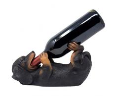 Home-n-Gifts Weinflaschenhalter Dackel Weiner Welpe mit dekorativem Tisch-Weinregal, Ständer für Zuhause, Bar-Dekorationen oder Hundeküche, Dekoration, als skurrile Geschenke für Haustierbesitzer