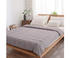 BESC Gewichtete Decke für Erwachsene, Kinder von 4,3 kg, 6,4 kg, 6,4 kg, 6,4 kg, 6,4 kg 17lbs 60x80 no Zipper grau