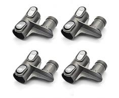 EZ SPARES Ersatz für DYS V6 DC58 DC59 DC62 DC35 DC45 Staubsauger Aufbewahrungszubehör Halterung Kopf Dyson V6 Wandhalterung (4 Stück)