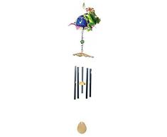 StealStreet 327005 Windspiel Frosch, Metall, mit Glaskugelmitte, 73,7 cm