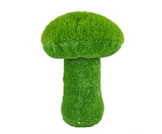 AniPlants Pilz, Figur aus Kunstrasen, ca. 24 x 24 x 34 cm groß, wetterfest und formstabil, mit Ankern zur Befestigung, ideal als Deko für Garten und Haus, grün, 35 cm