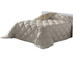 Lucena Cantos - Bettdecke Linie, Faser 400 gr (Sand, 235 x 270)