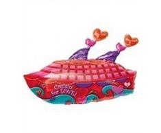 amscan International Folienballon, Aufschrift Love Figur Crusin für