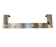 Jocca 6 Haken Türgarderobe, Metall, Mehrfarbig, 39 x 11 x 4.3 cm