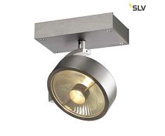 SLV LED Strahler KALU QPAR111 dreh- und schwenkbar | Dimmbare Wand- und Deckenleuchte zur Beleuchtung innen | LED Spot, Deckenfluter, Deckenstrahler, Decken-Lampen, Wand-Lampe | 4-flammig, GU10, EEK E-A++