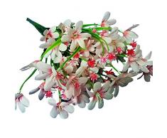 KAYAN 28 künstliche Seidenblumen Blattlilie für Zuhause, Garten, Esstisch, Fensterbank, Hochzeit, Weihnachten, Party, Friedhof, Dekoration Rose