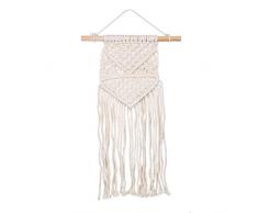 Kare & Kind Makramee Wandteppich kleine Kunst - gewebter Wandteppich - böhmischer Stil - Esszimmer Wand, Wohnzimmer Dekoration, Schlafzimmer, Küche - (18 cm Breite x 47 cm Höhe) - Geschenk und Boho Chic Dekor für Zuhause