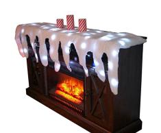 Trenton Gifts Kamindekoration mit Licht, für Weihnachtsdorf und Eiszapfen