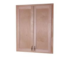 Holz Schränke Direct Einbauleuchte Christopher Double Door Medizin Schrank D, 45,7 cm von 8,9 cm