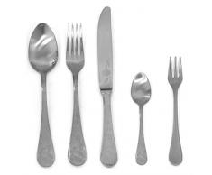 MEPRA Due Tablett, Serviertablett, für Innenräume Ice Besteck Set, 30 Stück, Silber