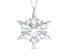 Swarovski Dekofigur, kleine Schneeflocke, Weiß