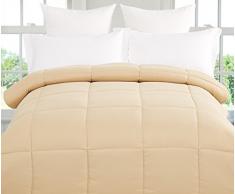 Sausalito Nights Bedding Natural Comfort Daunendecke, für alle Jahreszeiten, Honey Khaki