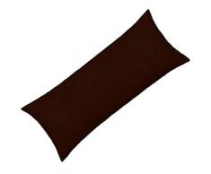 Eyelet Home Decor Massiv Muster Fadenzahl 1000 100% ägyptische Baumwolle One Paar Körper Kissen Bezug Alle Größe & Farben, Baumwolle, Schokoladenbraun, 20x 54