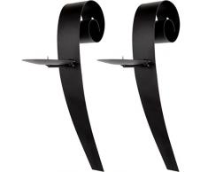 Lily s Home Kerzenhalter Artistic Innen Wandleuchter Eisen, Set von 2