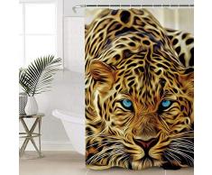 Anmevor Wasserdichter Polyester-Duschvorhang, marokkanisches Spalier 72 x 72 Leopard1anr3252