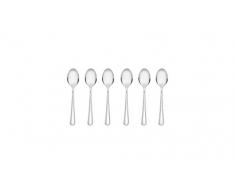 Gerlach Kaffeelöffel Matt Antica, Edelstahl, Silber, 20 x 15 x 2.5 cm, 6-Einheiten