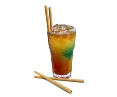 Vin Bouquet FIK 653 653 Wiederverwendbare Bürste und Strohhalme. Ideal für Cocktails, Smoothies, Säfte, Bambus