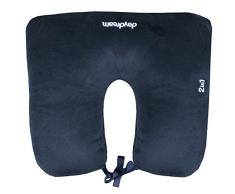daydream - 2 in 1 Nackenkissen mit Mikroperlen,blau