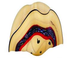 Fine Art Beleuchtung Silk Road Art Glass Fold Freeform Kandelaber, 24 12 by 27,9 cm