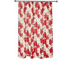 Violet Linen Europäischen Weihnachtsstern Muster, Bedruckte 182,9 cm von 182,9 cm Duschvorhang mit Haken