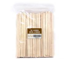 Einweg Birchwood Tee Holz Kaffee Stir Sticks Rührlöffel 190 mm 100pcs