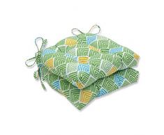 Pillow Perfect Outdoor | Indoor Belk Seaglass Große Stuhlkissen (2er-Set) 17,5 x 16,5 x 4, grün
