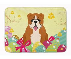 Carolines Treasures Fußmatte, Ostereier, englische Bulldogge, maschinenwaschbar, Memory-Schaumstoff