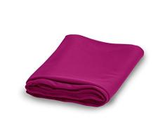Extrem Ultraleichtes Reise- und Sporthandtuch High Tech, Besser als Mikrofaser, kompakt, schnelltrocknend, leicht, antibakteriell, 4 Farben, 3 Größen, Fuchsia, Large/34 x58