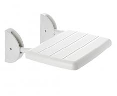 RIDDER Eco Dusch-Klappsitz, Aluminium, weiß, ca. 36 x 25 cm