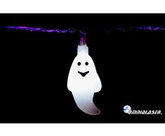 lumninosa Lichterkette LED OmniaLaser (Italienische Marke) A Ladegerät für Verwendung Innen und mit Schalter on/off – Geister Ghost Geister (ol-ledghost)