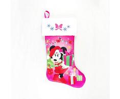 Disney Minnie Satin Stocking Weihnachtsstrumpf, merhfarbig, 20