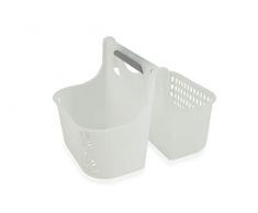 Galileo Casa 2196080 Papierkorb für Badezimmer, Weiß, Nein