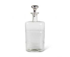 K&K Interiors 15813A Dekanter aus Glas, geätzt, 33,8 cm